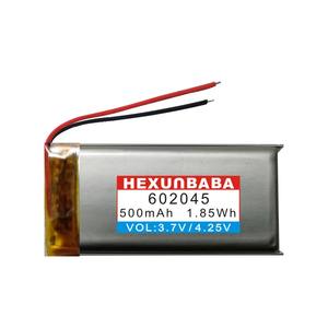 3.7V 500mAh 602045 2 ワイヤーポリマーリチウムイオンリチウムイオンバッテリー TWS GPS Mp3 スピーカー DVR レコーダー Mp4 L0092 用 - Product Image 3