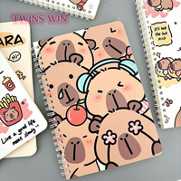 Carnet portable à couverture rigide motif dessin animé, carnet à spirale A5 mignon pour enfants, en stock usine