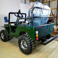 Jeep amphibie miniature Willys Zhenda 150cc de qualité supérieure, alimentée à l'essence, avec garantie d'un an, à vendre