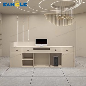 <span class=keywords><strong>Comptoir</strong></span> de Réception et de Caisse LED Moderne <span class=keywords><strong>pour</strong></span> Bureau, Salon de Beauté, Magasin de Vêtements, Restaurant et Bar, Registre d'Argent d'Angle - Product Image 3