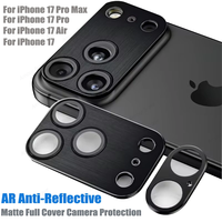 Protecteur d'objectif d'appareil photo en métal pour iPhone 17 Pro Max, étui à anneau d'objectif d'appareil photo en aluminium, verre pour iPhone 17 Air 17 Pro