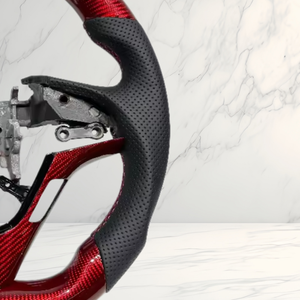 Volante Deportivo Personalizado de Fábrica YZ con LED Inteligente, Fibra de Carbono Roja y Cuero para <span class=keywords><strong>Hyundai</strong></span> Veloster Tiburon Genesis <span class=keywords><strong>Coupe</strong></span> 2.0T 3.8 BK <span class=keywords><strong>2008</strong></span>+ - Product Image 4