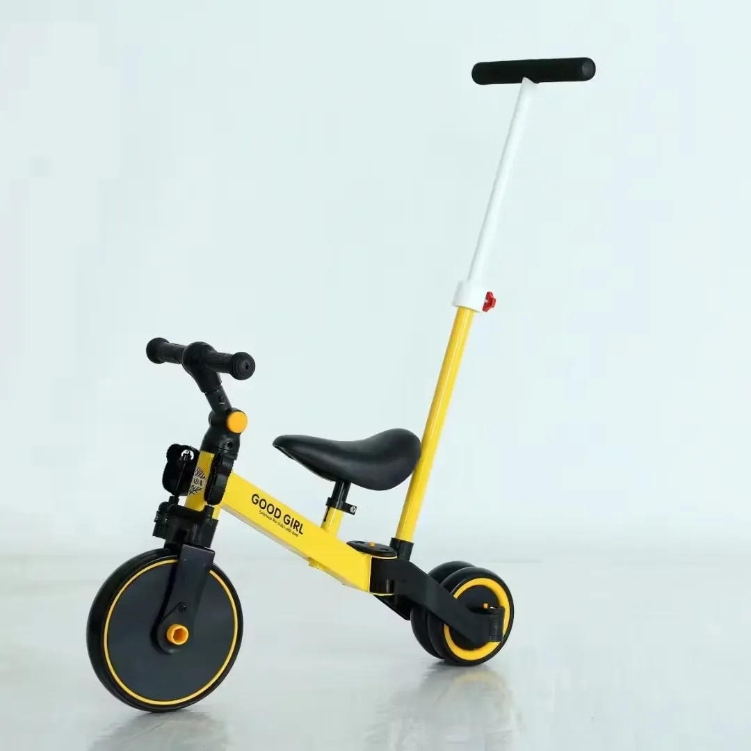 2歳の子供用三輪車折りたたみ式子供用幼児2-in-1多機能子供用三輪車
