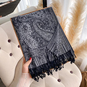 Chal de Flecos de Imitación de Cachemira de Lujo, Bufanda Larga, Mejora tu Look con Elegancia para el Vestido de Primavera - Product Image 2