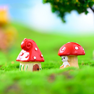 Adornos Creativos de Dibujos Animados en Miniatura, Casitas de Muñecas con Forma de Hongo, Mini Manualidades de Resina para Decoración de Jardín, Hogar, Bonsái, Regalo para Niños - Product Image 5