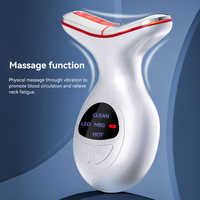 Nouvel appareil de luminothérapie 7 couleurs pour le cou, appareil de beauté pour la peau, masseur facial électrique anti-âge et anti-rides, intelligent pour le double menton