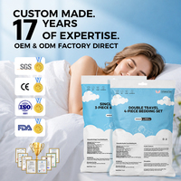 Ensemble de literie jetable 3 pièces, jetable à usage unique, en PP non tissé, stérile EO, pour voyage, beauté, vente en gros