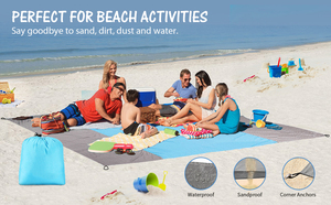 Arena libre impermeable compacto picnic mat de nylon paracaídas manta de <span class=keywords><strong>la</strong></span> <span class=keywords><strong>playa</strong></span> - Product Image 6