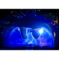 2025 Bestseller Custom Outdoor Water Screen Brunnen Display für Garten Filmshows