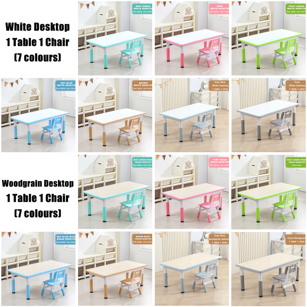 1 tavolo 1 set sedia