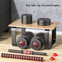 Gymbopro Jeu d'haltères en ciment réglables 40kg Ensemble d'haltères et d'haltères pour usage domestique
