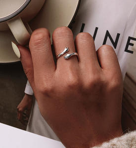 Anillo de Plata de Ley S925 para Mujer, Anillo Ajustable, Anillo de Promesa, Anillo de Amistad, Regalos de Cumpleaños para Mamá, Esposa, Abuela - Product Image 5