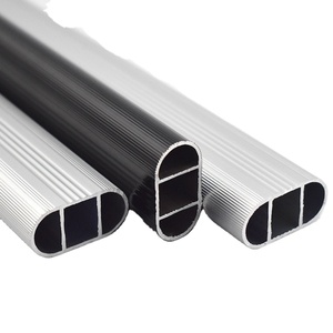 ราวแขวนผ้าเสาอลูมิเนียมอัลลอยแบบมีกาวในตัวสำหรับตู้เสื้อผ้ารางติดผนัง - Product Image 3