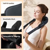 Nouveau masseur électrique shiatsu rechargeable de haute qualité 4d comfier pour le dos, le cou et les épaules avec chaleur pour soulager la douleur