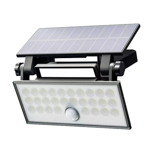 Lampe Solaire LED Extérieure 200W avec Détecteur de Mouvement et Télécommande, Étanche IP65, PC 5000K Haute Luminosité, Alimentation par Panneau Solaire - Product Image 1