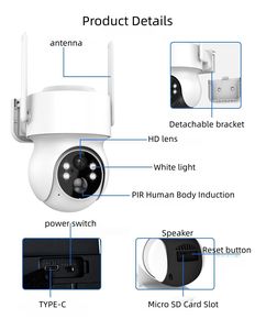 Cámara de Vigilancia <span class=keywords><strong>ICSEE</strong></span> de 3MP con Panel Solar y WiFi, Zoom 10X PTZ IP66 para Hogar y Exteriores - Product Image 6