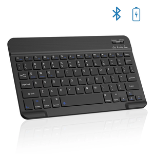 Petit clavier sans fil ultra-plat Bluetooth, clavier portable mini rechargeable pour iPad - Product Image 2