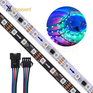 Striscia luminosa flessibile a LED indirizzabile MT16703 (simile a WS2818 TM1934A) lampada Pixel 12V 24V con punto di interruzione programmabile