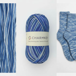 Fil à tricoter épais torsadé multicolore en mélange de <span class=keywords><strong>laine</strong></span> et nylon recyclé, écologique et économique, pour pulls et chaussettes au crochet - Product Image 1