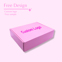 Boîte d'expédition en carton ondulé personnalisée avec impression de logo, emballage en carton rigide, boîte d'abonnement noire pour envoi postal