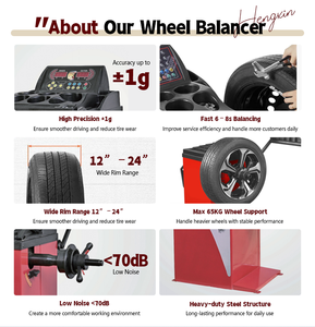 <strong>Tire</strong> Changer and <strong>Tire</strong> <strong>Balancer</strong> Combo &plusmn;1G High Accuracy Wheel <strong>Balancer</strong> 24 Inch Rim Clamping <strong>Tire</strong> Changer <strong>Package</strong> - Product Image 2