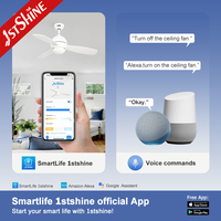 Ventilateur de plafond 1stshine 40 pouces, design élégant, moderne, pour la maison, mode été/hiver, économie d'énergie, qualité professionnelle, avec lumière