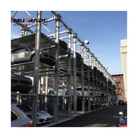 Palan de stockage à 4 poteaux pour parking empilé de voitures Équipement de stationnement vertical hydraulique
