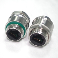 Handa HD 8Pin geschirmtes Signal Doppel buchse RJ45-Anschluss Wasserdichter Ethernet-Solar kabel anschluss IP67