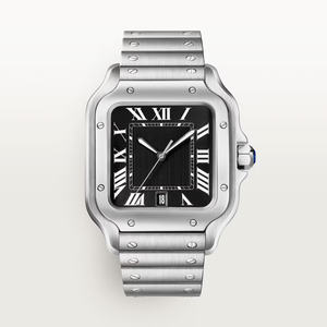 Nouvelle montre pour homme de marque haut de gamme, cadran carré en acier inoxydable, style professionnel, mouvement mécanique, bracelet en cuir de haute qualité - Product Image 4