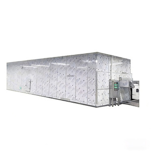 Congélateur à lit fluidisé à commande automatique, machine de congélation rapide à économie d'énergie pour champignons surgelés - Product Image 1