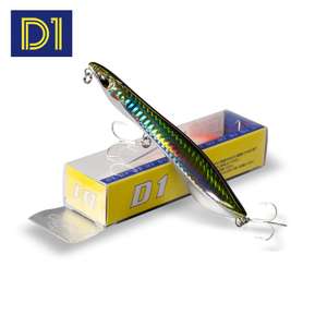 D1 Vente <span class=keywords><strong>en</strong></span> gros Appât <span class=keywords><strong>de</strong></span> pêche populaire <span class=keywords><strong>en</strong></span> plastique dur 8cm 11.5cm Leurre crayon coulant Leurre crayon flottant - Product Image 1