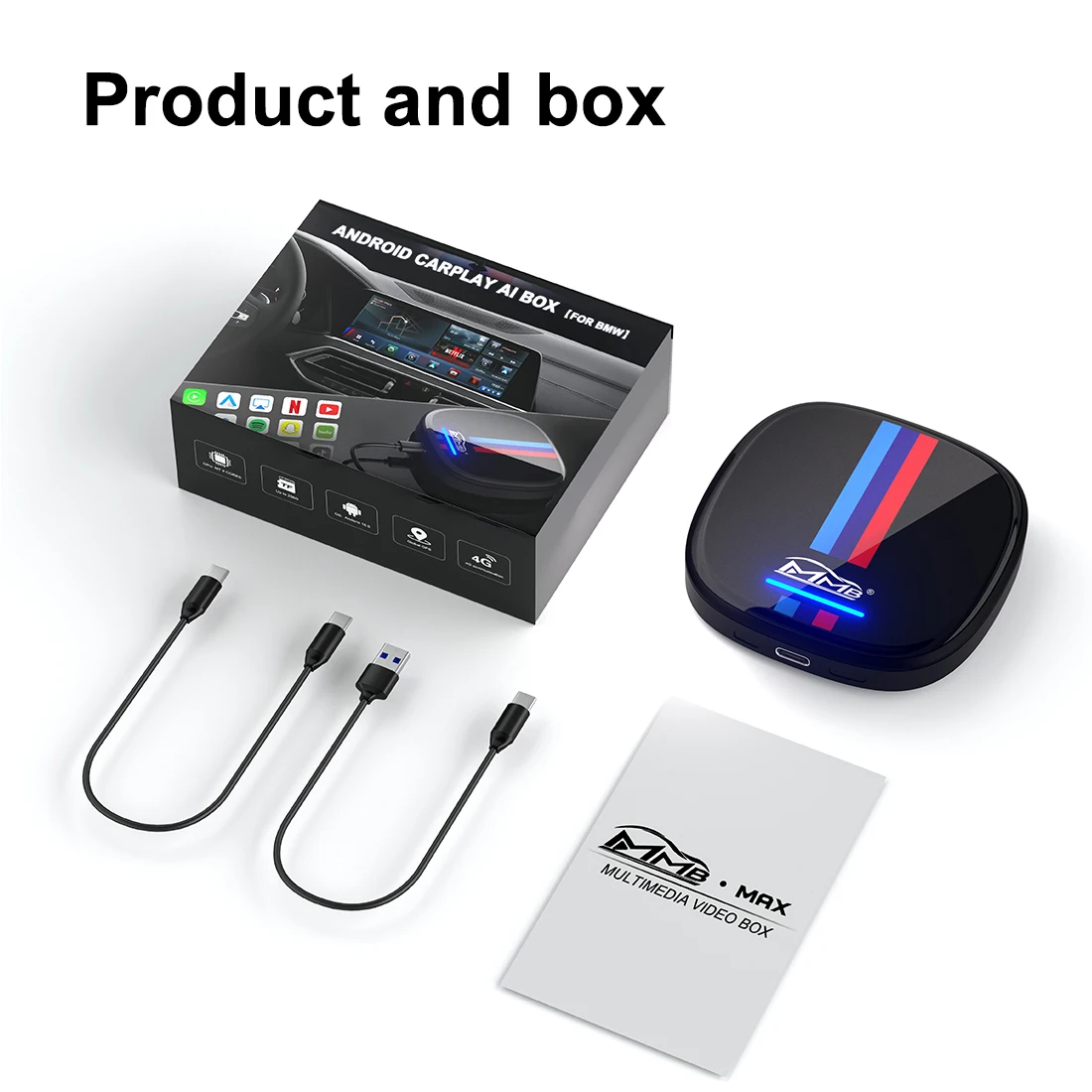 アクセサリー CarPlay AiBox for BMW Car AiBOX Android 13 HDMI CarPlay AI Box Qualcomm SM6225