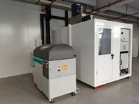 Cellule robotisée à 6 axes de type tiroir avec pompe de haute précision pour découpeurs à jet d'eau de matériaux composites résine et fibre de verre, machines industrielles