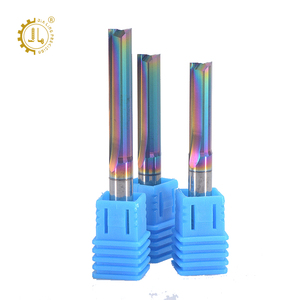 아크릴 PVC 경목 CNC 공작 기계 라우터 조각 비트 용 두 플루트 직선 홈 밀링 커터 2F 엔드 밀 - Product Image 2