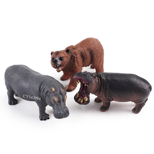 Heavy Duty Realistic Jungle Zoo Toy Wild <strong>Animal</strong> Figure Solid Panda Zebra Hippo Durable Educational Simulation Play Set CE Certif - Product Image 4