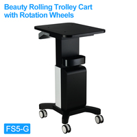 Multifunction Wholesale Mobile Beauty Salon Trolley Cart with Wheels Magnifying Glass Trolley for Salon Beauty