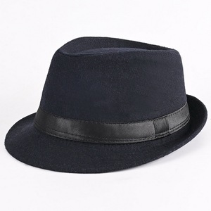Cappello Fedora da Uomo Caldo in Feltro, Stile Vintage Panama con Tesa Corta, Cappello Invernale Bowler per Esterni, Copricapo Jazz Britannico per Costume - Product Image 6