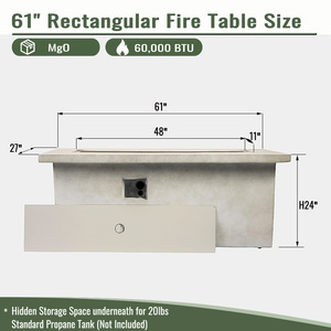 Cache-bouteille de gaz autoportant moderne en matériau MGO avec surface peinte pour usage extérieur, design portable, inclut le verre de protection. - Product Image 2