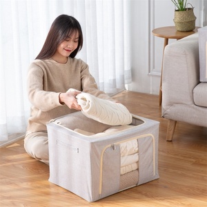 35L nóng bán thân thiện với môi khối vải tổ chức Lưu trữ Quần áo tổ chức có thể gập lại hộp lưu trữ cho quần áo - Product Image 1