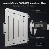 Pièces de moto personnalisées OEM ODM, alliage d'aluminium 6061-T6/5052-H32, protection de radiateur, finition anodisée, flux d'air optimisé