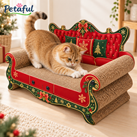 Meilleures ventes : Griffoir et lit-canapé pour chat Petaful en carton, écologique, moderne, épais et durable, thème Noël