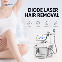 Épilateur laser diode portable à 3 longueurs d'onde, machine d'épilation laser 808 nm