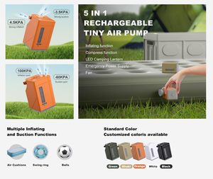 Nuovo Design 2026: Pompa ad Aria Portatile Multifunzione SOS per Campeggio, Gonfiaggio Materassi, Palloncini e Palloni da <span class=keywords><strong>Calcio</strong></span> - Product Image 3