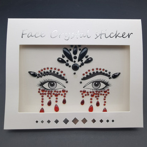 Pegatinas de Tatuaje Temporales para Cejas con Diamantes, Accesorio de Maquillaje para Halloween, Festival de Música Europeo Americano 2025 - Product Image 6