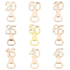 Recuerdos y Regalos para Bodas de Oro, Abridor de Botellas con el Número 50 para Cumpleaños Número 50 - Product Image 1
