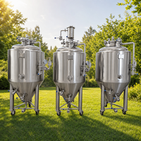 Fermenteur à bière Tonsen 5000L en acier inoxydable SUS304 60-70 °   Veste à plis coniques pour brasserie commerciale