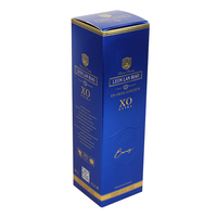 Boîtes d'expédition pliables jetables pour vin, pour une bouteille, avec logo personnalisé imprimé, en carton, pelliculage mat à chaud or, emballage avec éponge
