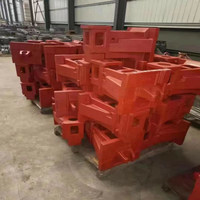 Pièces de fonderie en fonte gris sur mesure, boîtier de réducteur moulé dans le sable pour usage intensif, HT250 HT200, en fonte ductile