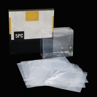 Vitrine de Présentation en Plastique pour ETB, Paquet de 5 Protections de Boîtier ETB, Plastique Transparent de Qualité Archivage 0.50mm, Pli Souple, Facile à Assembler