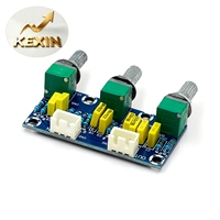 Carte de préampli à contrôle de tonalité passif XH-M802, panneau avant avec réglage des basses et des aigus, produit fini HIFI Audiophile